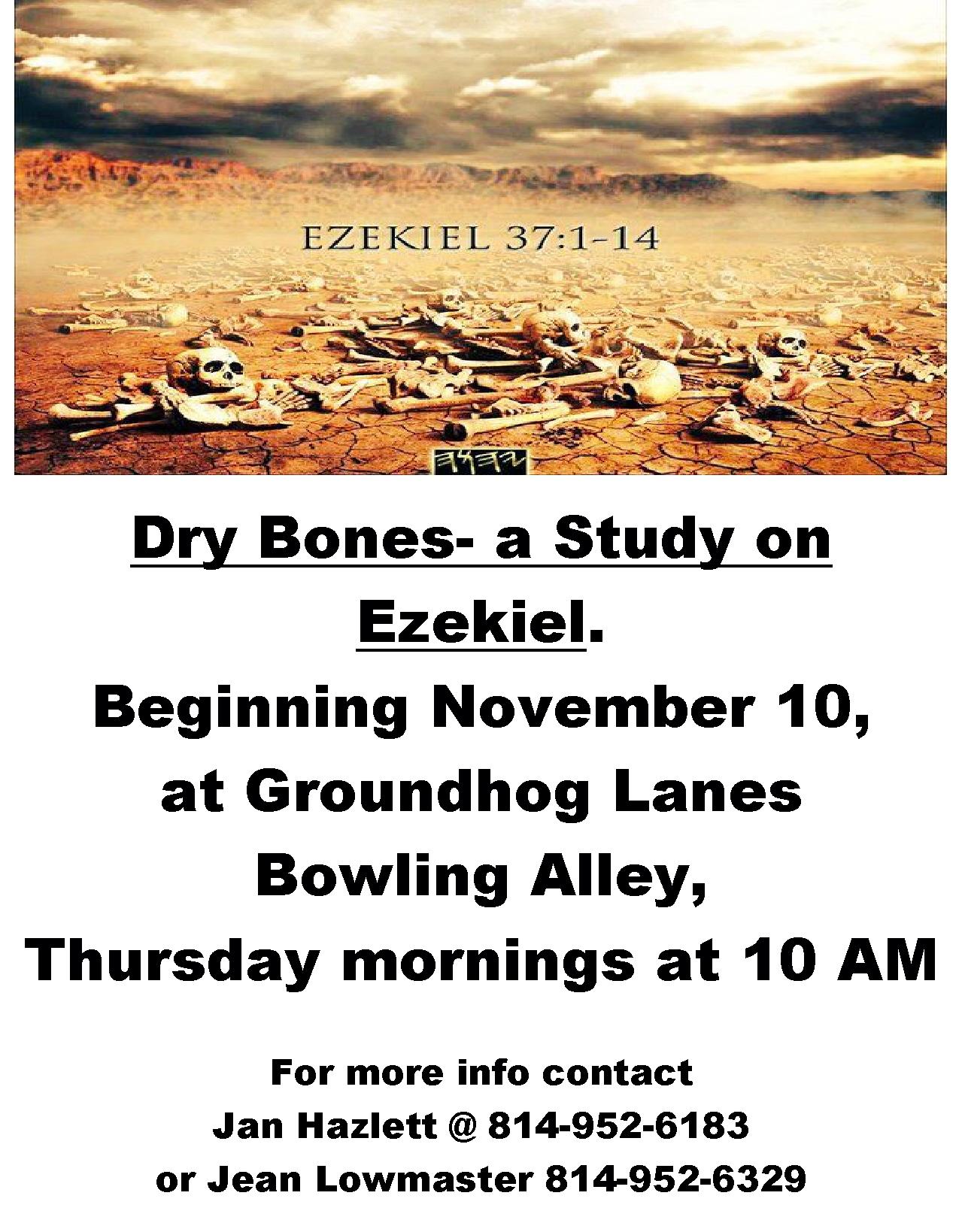 Poster Ezekiel Bible Study