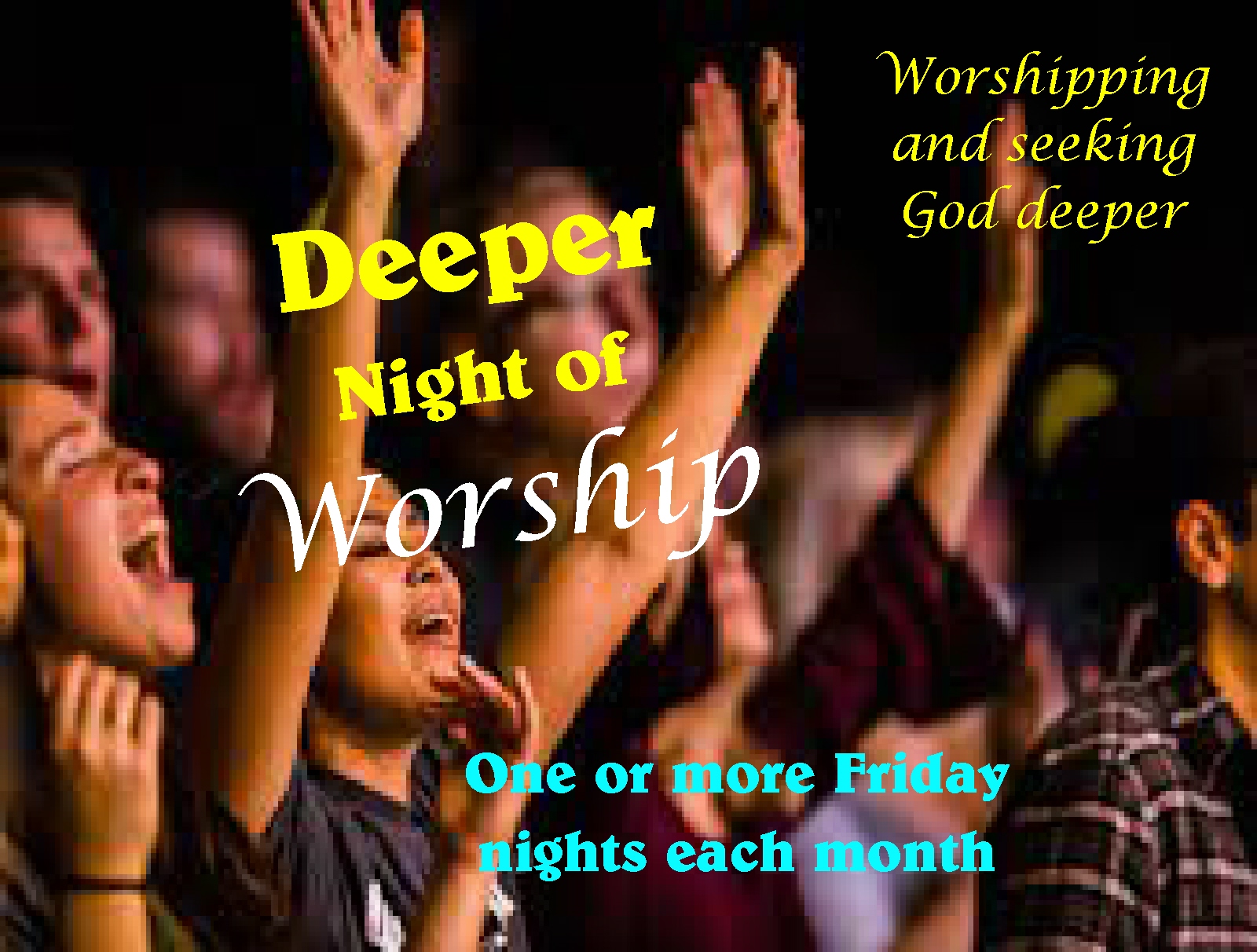 poster Deeper Night of Worship
