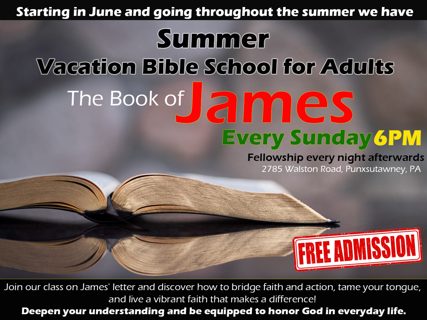 James Bible study